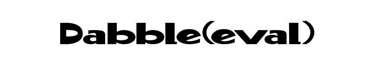 Dabble(eval) font preview