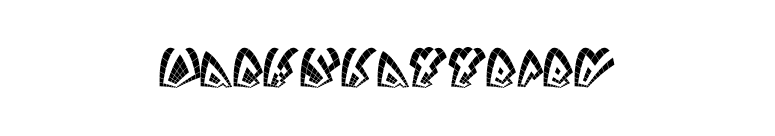 DackShattered font preview