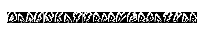 DackShatteredNegative font preview