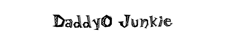 DaddyO Junkie font preview