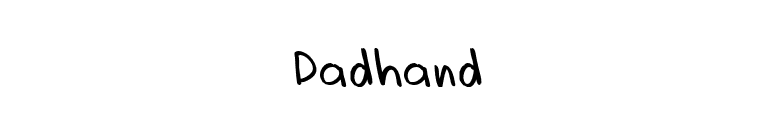 Dadhand font preview