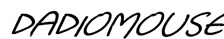 Dadiomouse
 font preview