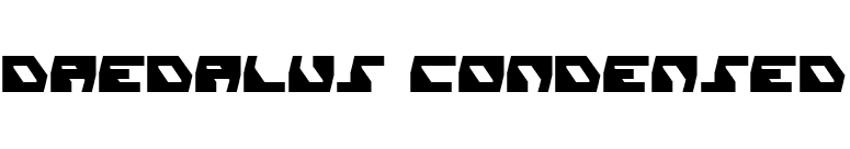 Daedalus Condensed font preview