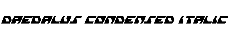 Daedalus Condensed Italic font preview