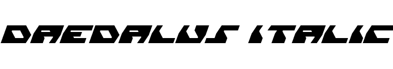 Daedalus Italic font preview