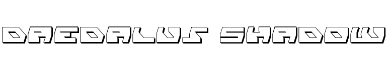 Daedalus Shadow font preview