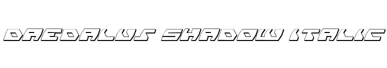 Daedalus Shadow Italic font preview