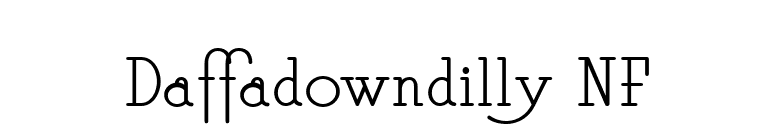 Daffadowndilly NF font preview
