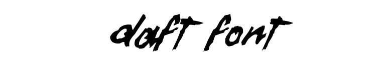 Daft Font font preview