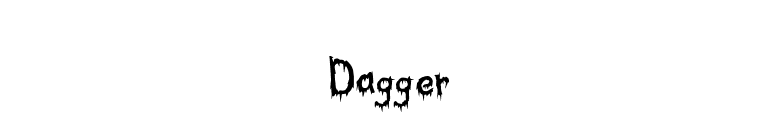 Dagger font preview