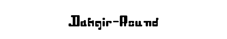 Dahgir-Round font preview