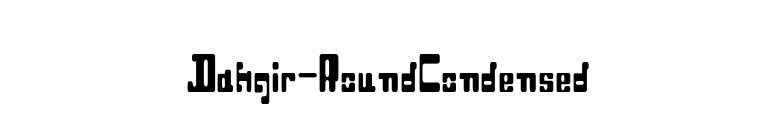 Dahgir-RoundCondensed font preview