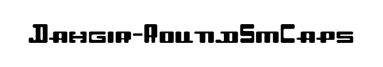 Dahgir-RoundSmCaps font preview