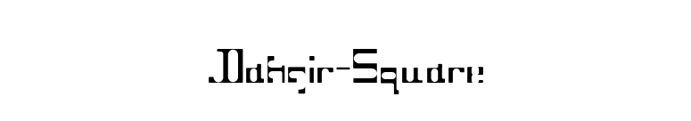 Dahgir-Square font preview