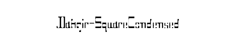 Dahgir-SquareCondensed font preview