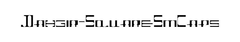 Dahgir-SquareSmCaps font preview