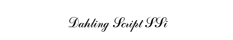 Dahling Script SSi font preview
