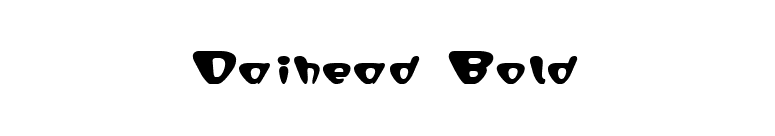 Daihead Bold font preview