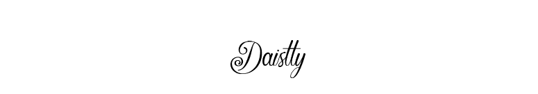 Daistty font preview