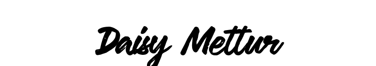 Daisy Mettur font preview
