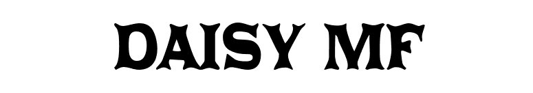Daisy MF font preview