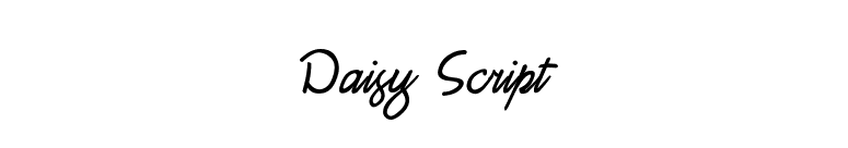 Daisy Script font preview