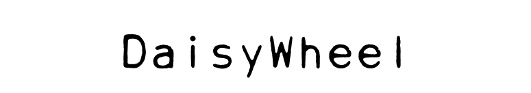 DaisyWheel font preview