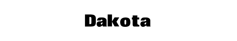 Dakota font preview