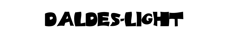 Daldes-Light font preview