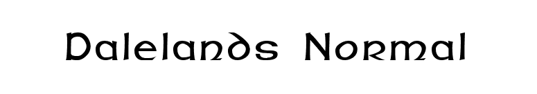 Dalelands Normal font preview