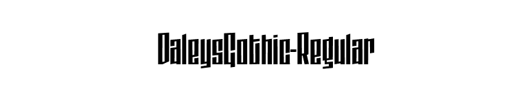 DaleysGothic-Regular font preview