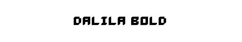 Dalila Bold font preview