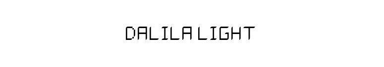 Dalila Light font preview