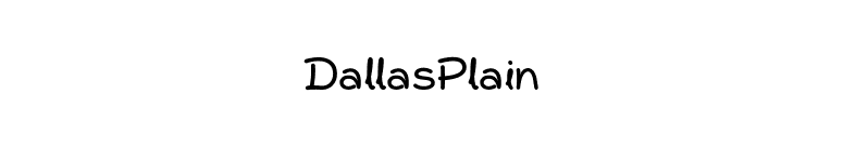 DallasPlain font preview
