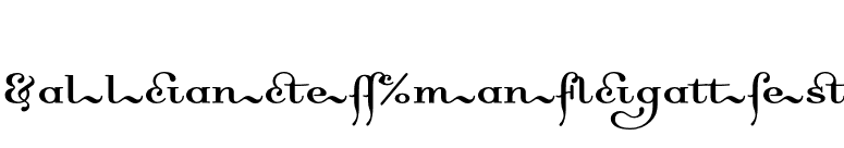DallianceRomanLigatures font preview