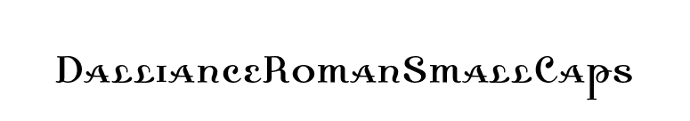 DallianceRomanSmallCaps font preview