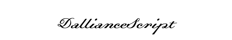 DallianceScript font preview