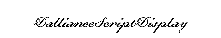 DallianceScriptDisplay font preview