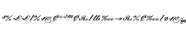 DallianceScriptFractions font preview