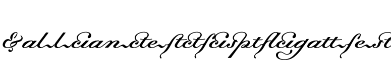 DallianceScriptLigatures font preview