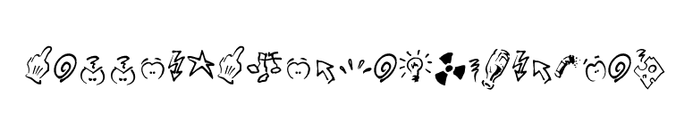 DammnedDingbats-Regular font preview