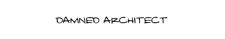Damned Architect font preview