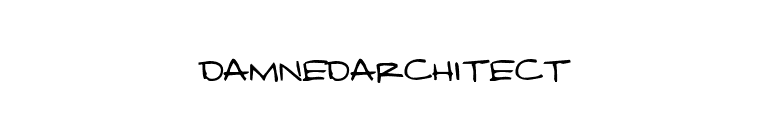 DamnedArchitect font preview
