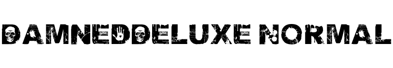 DamnedDeluxe Normal font preview