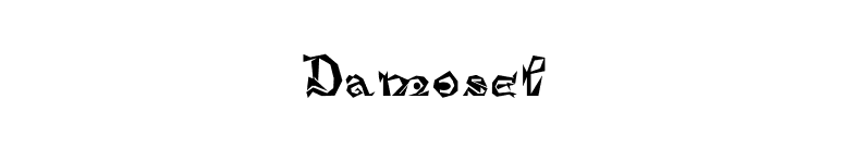 Damosel font preview