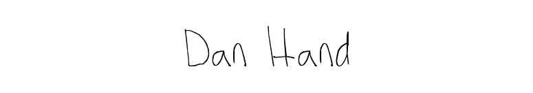 Dan Hand font preview
