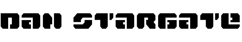 Dan Stargate font preview