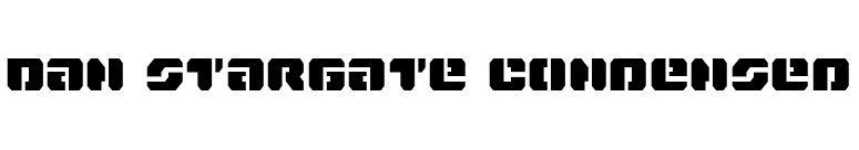 Dan Stargate Condensed font preview