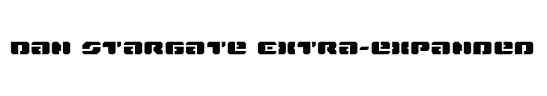 Dan Stargate Extra-expanded font preview
