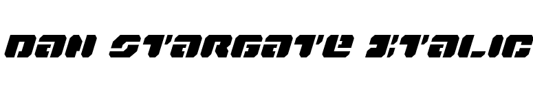 Dan Stargate Italic font preview